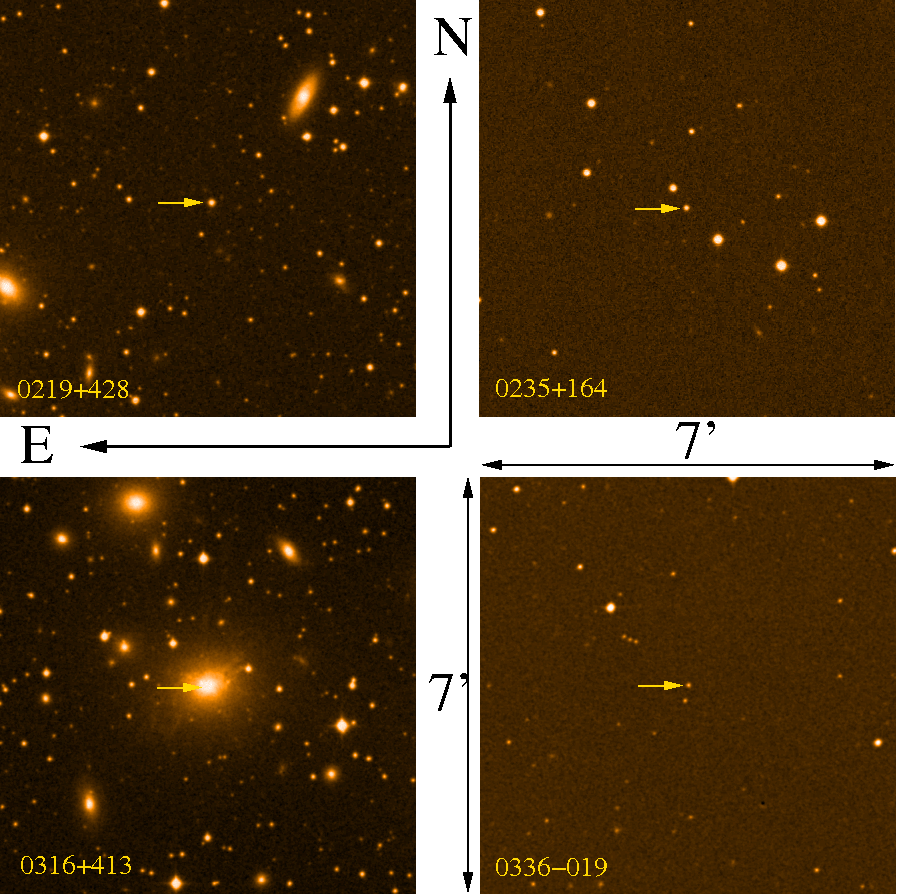 MAPCAT blazar finding charts