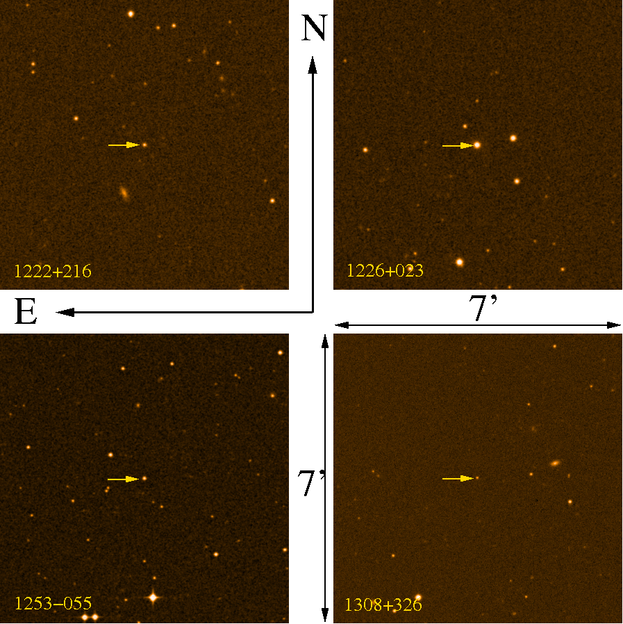 MAPCAT blazar finding charts