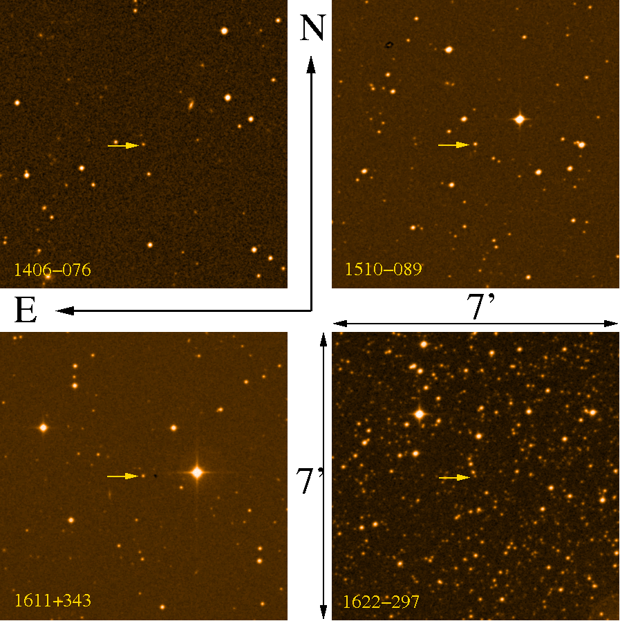 MAPCAT blazar finding charts