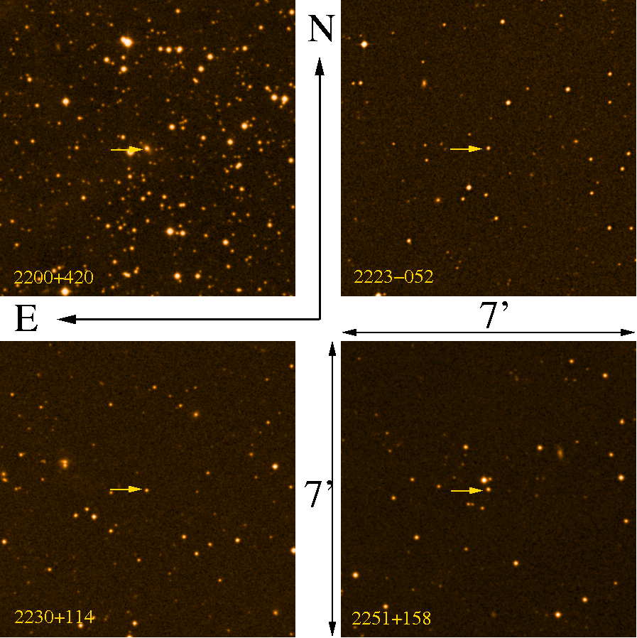 MAPCAT blazar finding charts