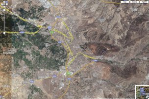Granada in Google maps