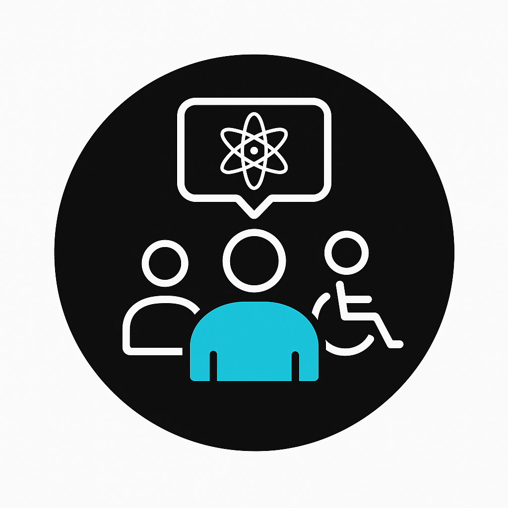 Pictograma inclusión en ciencia